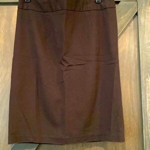 Cotton and spandex brown skirt. Size 8.